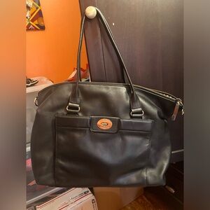 Kate Spade Hampton Road "Theresa" Black Leather Medium Bag